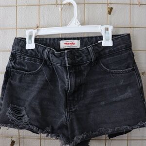 Wrangler Women's Dark Gray Denim Shorts